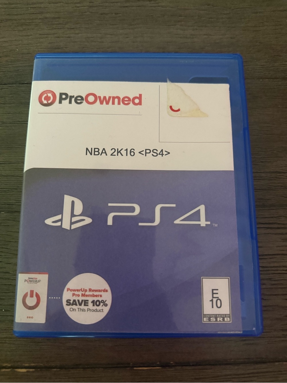 PS4 NBA 2K16 Game Case - Blue